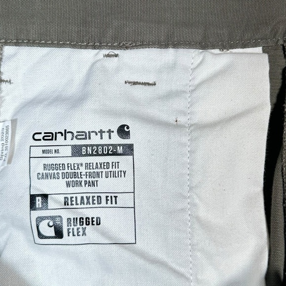 CARHARTT Relaxed Fit Rugged Flex Duck Double-Front Utility Work Pants 35x30 - Picture 8 of 12